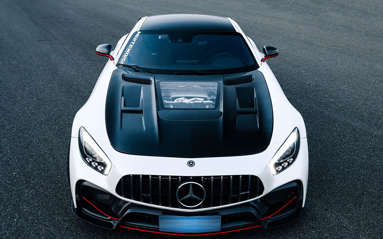 2017 - 2021 Mercedes Benz AMG GT GTS GTC IMP Performance Partial Carbon Fiber Front Bumper